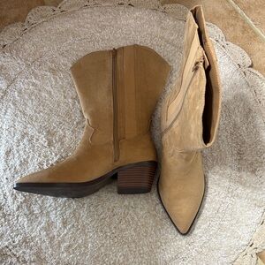 Lane Bryant Tan Heeled Boots